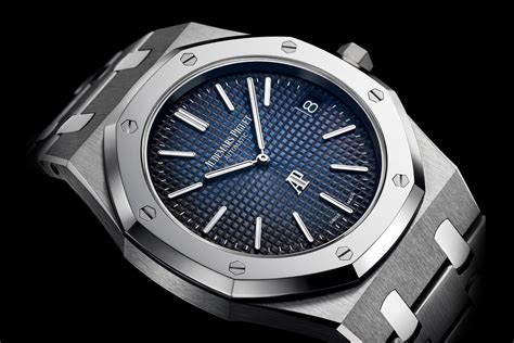 audemars piguet titanium blue dial|Royal Oak .